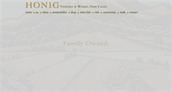 Desktop Screenshot of honigwine.com